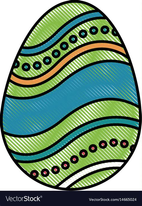 Easter Egg Drawing With Color