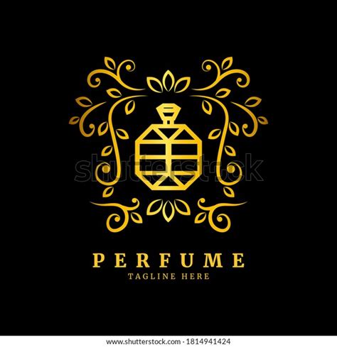 Classical Bottle Perfume Logofloral Design Concept