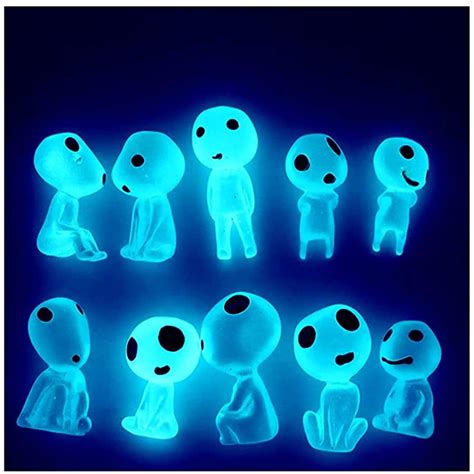 Princess Mononoke Kodama Tree Spirits Luminous Figures 10pcsset