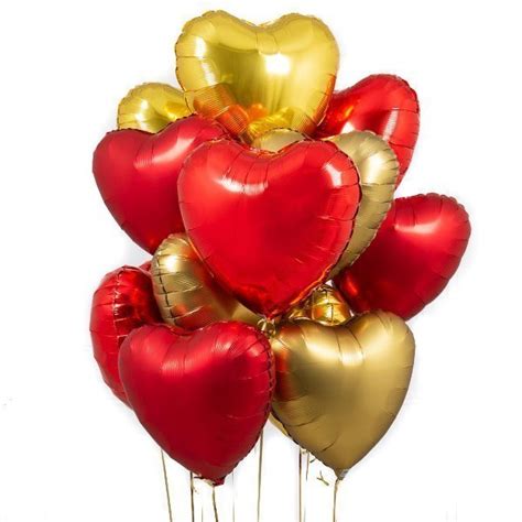 Foil Hearts Balloons Valentines Balloons Melbourne Delivery