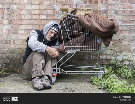 Mature Homeless Man Image And Photo Free Trial Bigstock