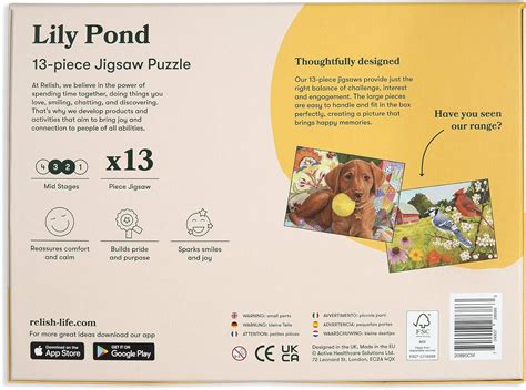 Relish 13 Piece Lily Pond Dementia Jigsaw Puzzle – Dementia Puzzles ...