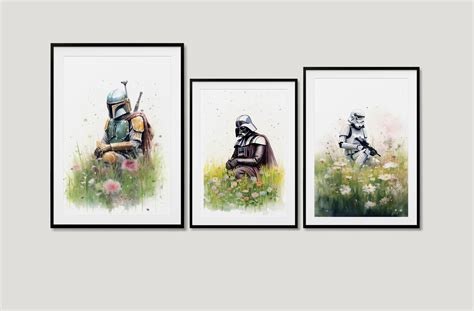 3 Star Wars Paintings 7 Images Included Per Images Instant Download