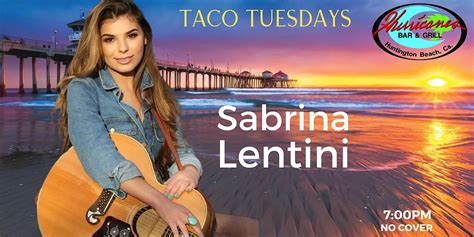 Taco Tuesday With Sabrina Lentini Hurricanes Bar And Grill Huntington Beach 8 August 2023