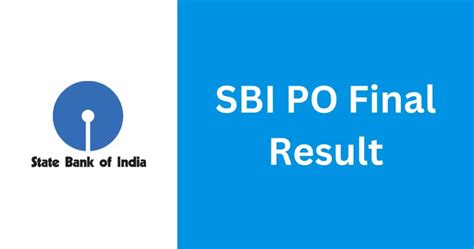 SBI PO Final Result 2024 Announced Direct Link To Check Result