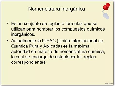 Nomenclatura Inorganica Ppt Descarga Gratuita