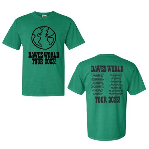 Dawes Earth Tour 2023 Tee – Dawes Merch Store