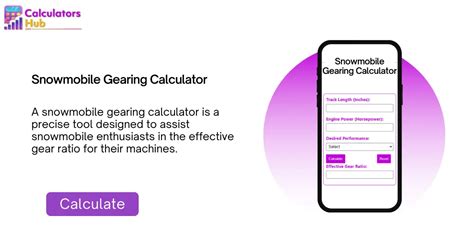 Calculadora De Engranajes Para Motos De Nieve En L Nea Calculatorshub