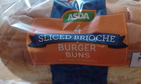 Sliced Brioche Burger Buns Asda