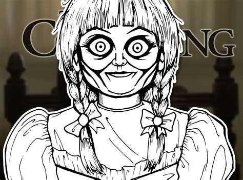 Annabelle Doll Coloring Pages How To Draw Annabelle The Conjuring | Images and Photos finder