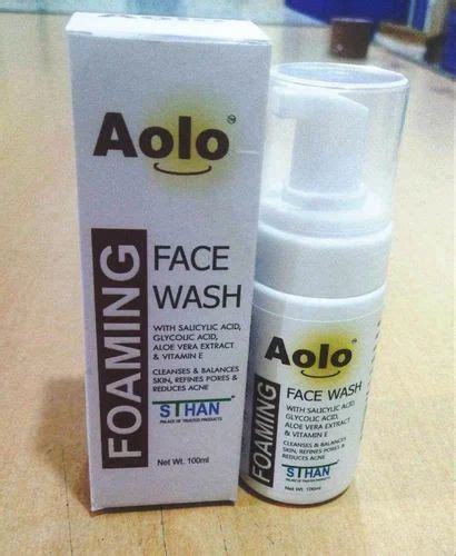 Aolo Foaming Face Wash With Salicylic Acid Glycolic Acid Aloe Vera