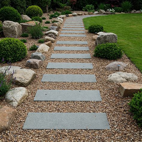 rock walkway ideas 1