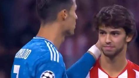 El Gesto De Cristiano Ronaldo Así Se Le Quedó La Cara A Joao Félix