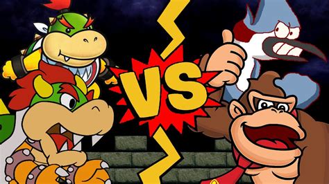 M U G E N Battles Bowser Bowser Jr Vs Mordecai Donkey Kong YouTube