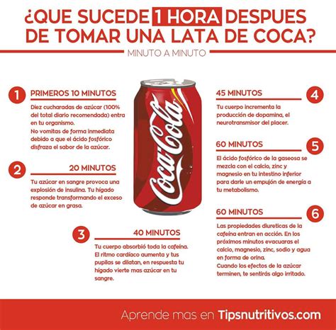 infografia que pasa luego de tomar coca cola Infografías