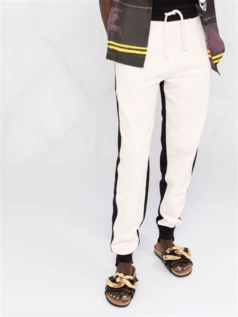 Jw Anderson Colour Block Tapered Track Pants Neutrals Farfetch