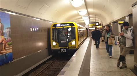 U Bahn Berlin Mitfahrt Im H01 Auf Der U6 Von Mehringdamm Bis Kurt