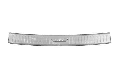 Vemart Honda City Hatchback Rear Bumper Sill Plate Stainless Steel City