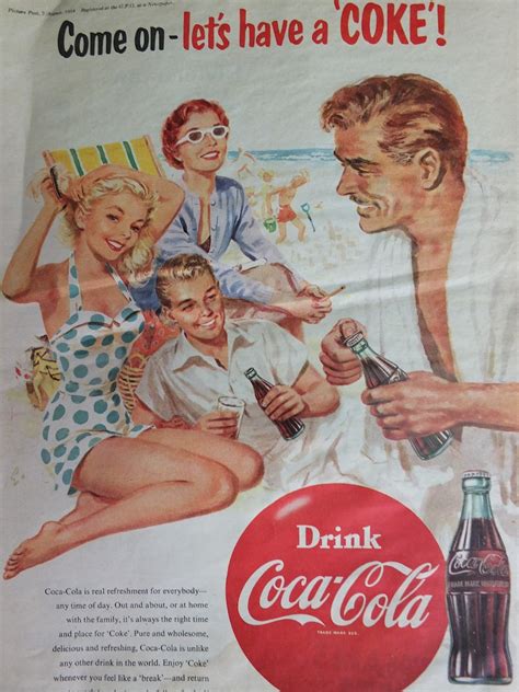 Original Vintage Cocacola Coke Poster Advertising Coca Cola Etsy