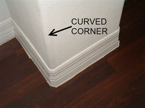 Installing Quarter Round On Round Cornersthis Shows The Curved Corner