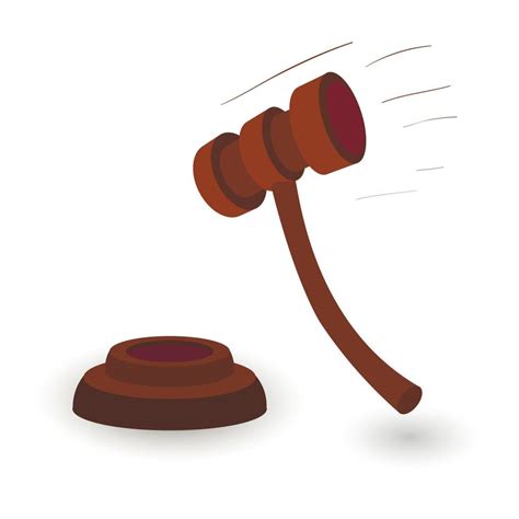 Gavel cartoon illustration 14020378 Vector Art at Vecteezy