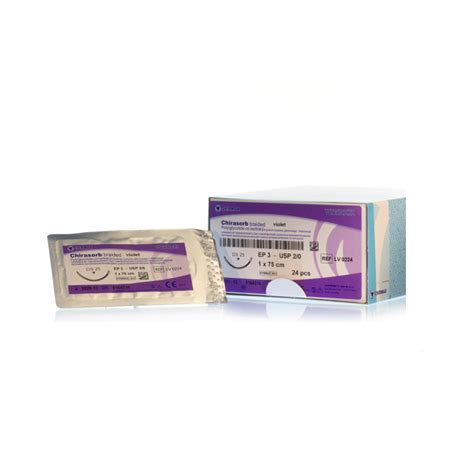 Chirasorb Violet Multifil Sutur Ds Mm N L Cm Peel Pack