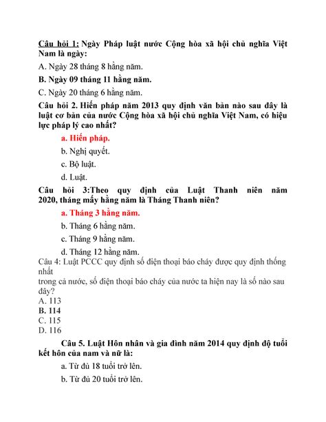 Inbound 6158217219903108790 Câu Hỏi 1 Ngày Pháp Luật Nước Cộng Hòa