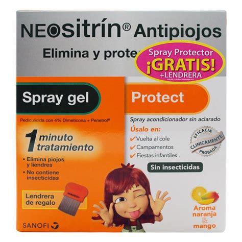 Pack Neositr N Antipiojos Spray Gel Ml Spray Protect Acondicionador