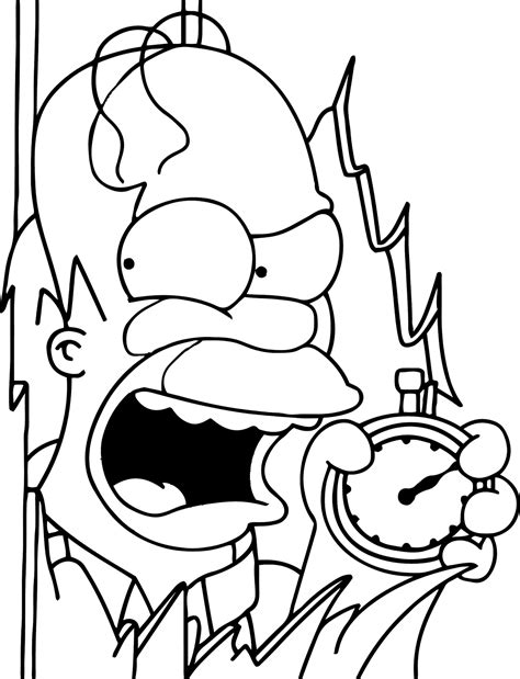 Páginas Para Colorear Originales Original Coloring Pages The Simpsons