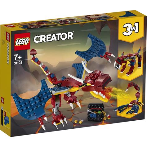 LEGO Creator 3In1 Fire Dragon 31102 | Toys-shop.gr