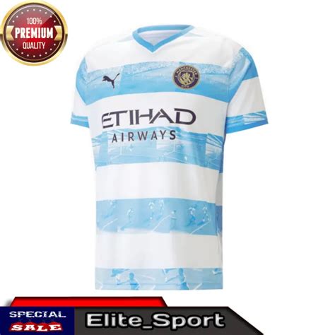 Jersey Man City Aguero Anniversary Grade Ri Baju Sepak Bola