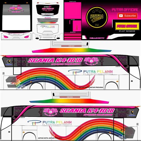 Livery Bussid Putra Pelangi Lengkap Listnya Esportsku