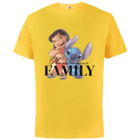 Disney 100 Anniversary Lilo And Stitch D100 Quote ‘ohana Short Sleeve