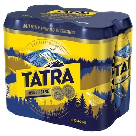 Tatra Piwo jasne pełne 6 x 500 ml promocja Biedronka Ding pl