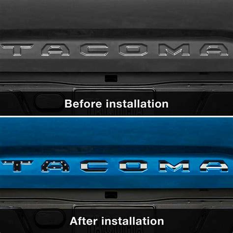 Black Flag Raised Tailgate Insert Emblem Letters Fit For 2016 2024