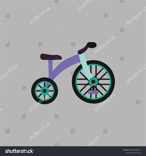 Kids Bike Vector Illustration Flat Cartoon Stock Vector (Royalty Free ...