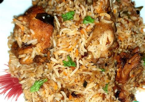 Fried Chicken Biryani Recipe by Uzma Syed - Cookpad