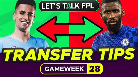 FPL TRANSFER TIPS GAMEWEEK 28 Who To Buy And Sell Fantasy Premier