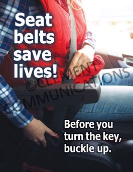 Seat Belts Save Lives Poster