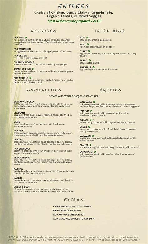 Menu | Thai Street Kitchen