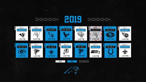 Panthers announce 2019 schedule