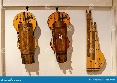 Traditional Musical Instruments Of At Popular Arts Museum Stock Photo