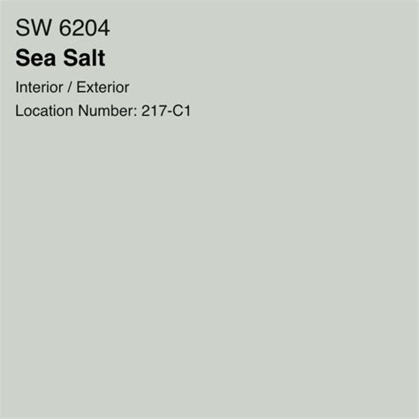 Sherwin Williams Sea Salt Sw 6204 Atelier Yuwaciaojp