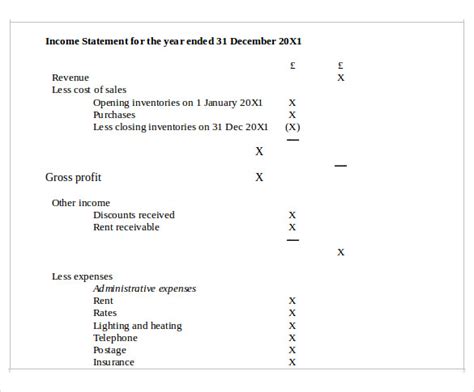 Free 11 Pro Forma Income Statement Templates In Pdf Ms Word