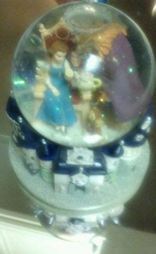 Disney Beauty And The Beast Musical Snow Globe MINT CONDITION Sings Too