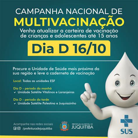 Prefeitura Municipal De Juquitiba SÁbado 16 De Outubro Dia D Da