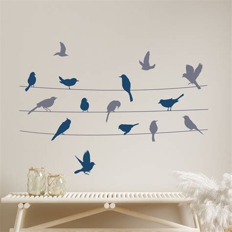 Birds on Wire Tattoo - Etsy