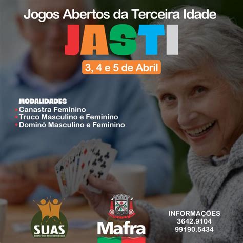 Vem aí a fase municipal dos Jogos Abertos da Terceira Idade JASTI