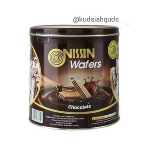 Jual Nissin Wafers Coklat 600gr Nissin Wafers Chocolate Kaleng Bulat