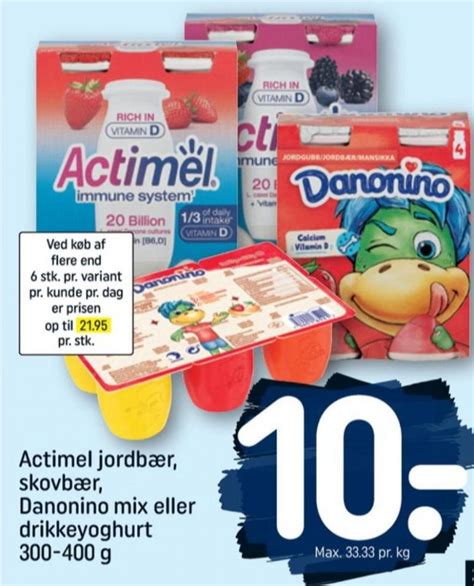 Drikkeyoghurt Jordb R Danone Rema Januar Alle Tilbudsavis